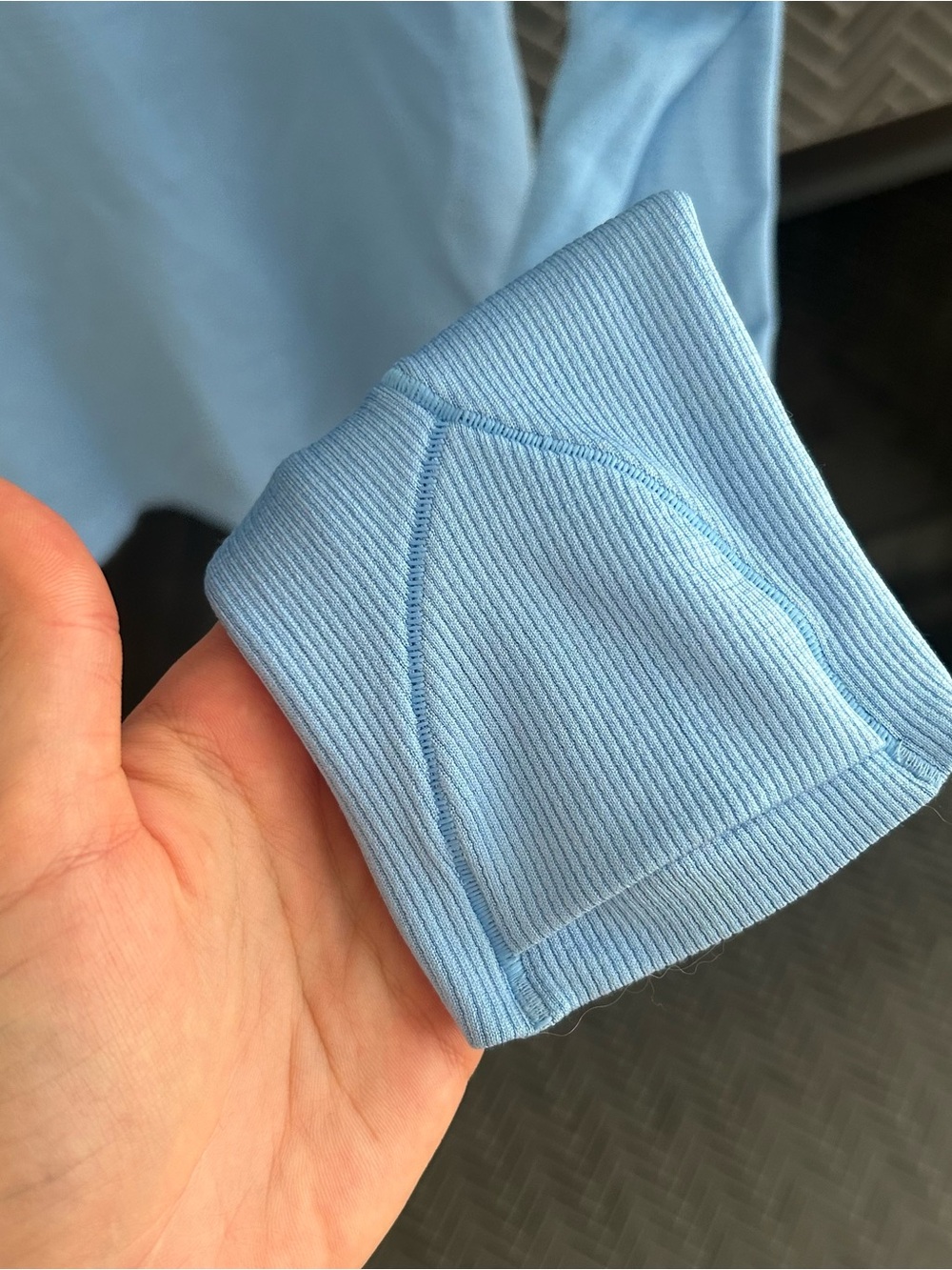 lululemon athletica Light Blue Long-Sleeve Crew Athletic Top - Picture 2 of 4